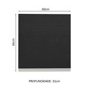 Ver imagem 3 de Armário de Cozinha Aéreo 60 cm 1 Porta Branco/Preto Glamy Madesa