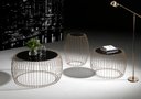 Ver imagem 2 de Mesa de Centro Creta 57 Cm (larg) com Tampo de Vidro Preto Base Aco Cobre - 56937