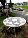 Ver imagem 1 de Mesa em Mosaico Mandala Indiana Ii - Somente o Tampo 130cm