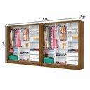 Ver imagem 5 de Closet Casal Duplo Dubai 6 Portas 6 Gavetas