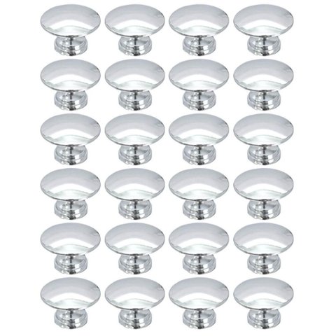 Kit 24 Puxadores para Móveis 199 Tucson Ponto 2cm Cromado Armários Gavetas Torralba
