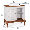 Ver imagem 5 de Gabinete para Banheiro 1 Porta com Cuba Dália 3051