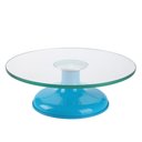 Ver imagem 1 de Bailarina Profissional Giratória Vidro Base Bolo Confeitaria Silverchef - Azul