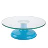 Bailarina Profissional Giratória Vidro Base Bolo Confeitaria Silverchef - Azul - 1