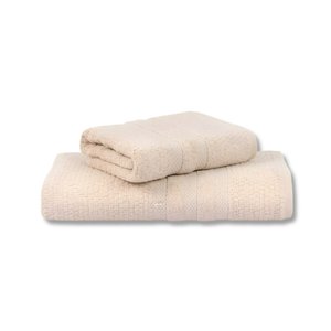 Jogo de Toalha 2 Peças - Banho + Rosto - Vanilla - Super Soft - 100% Algodão - Buddemeyer Cor: Bege 