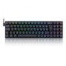 Teclado Mecanico Gamer Ashe Rgb Preto Switch Vermelho - 1