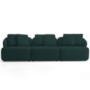 Ver imagem 3 de Sofá 4 Lugares para Sala de Estar Living 294cm Arlo F04 Veludo Verde Tc-12015 - Lyam Decor