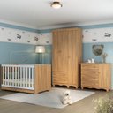 Ver imagem 1 de Quarto de Bebê Completo com Berço Americano 3 em 1 Dengo Multimóveis Mp4592 Madeirado