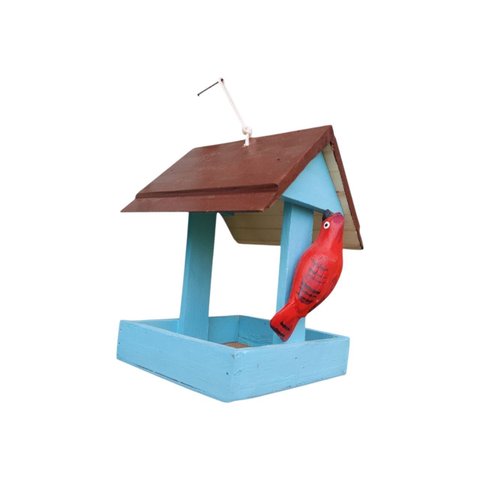 Mini Comedouro com Passarinho para Decoração - Casa - Decoração