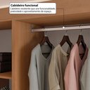 Ver imagem 5 de Closet Casal Modulado Andorra 4 Gavetas 12 Prateleiras Freijó/Branco - Pnr Móveis