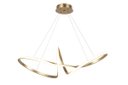 Ver imagem 1 de Pendente Moderno Infinito Dourado 78cm Led 36w 3000k Bivolt 14537-pl