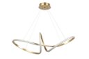 Ver imagem 2 de Pendente Moderno Infinito Dourado 78cm Led 36w 3000k Bivolt 14537-pl