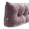 Almofada para Cabeceira Encosto Apoio Lombar Spot 140cm com Porta Celular Veludo - Desk Design - 6