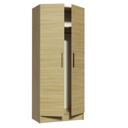 Módulo Guarda-Roupa Madesa Nilo 100% MDF 1684 2 Portas Carvalho Cor:Carvalho - 4