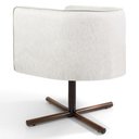 Ver imagem 3 de Kit 2 Poltronas Madeira Betina A-48 Linho Flocos