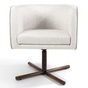 Ver imagem 4 de Kit 2 Poltronas Madeira Betina A-48 Linho Flocos