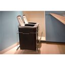 Ver imagem 3 de Lixeira Dupla Cromado com Corrediça Telescópica 340x440x450 Mm 1043 Masutti Copat