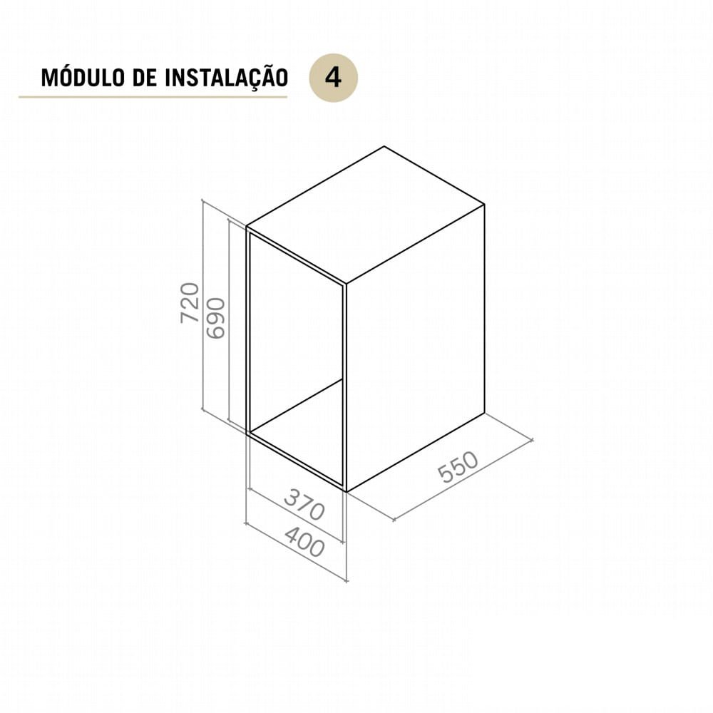 Lixeira Dupla Cromado com Corrediça Telescópica 340x440x450 Mm 1043 Masutti Copat - 4