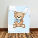 Ver imagem 5 de Kit 3 Quadro Decorativo Quarto Meninos Bebê Infantil Azul 28x20