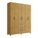 Ver imagem 2 de Guarda-Roupa Casal 6 Portas 3 Gavetas Bege