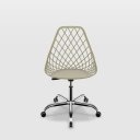 Ver imagem 2 de Cadeira Kaila Nude Polipropileno Base Office Cromada para Sala de Estudo e Ambiente de Trabalho