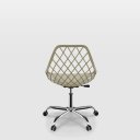 Ver imagem 3 de Cadeira Kaila Nude Polipropileno Base Office Cromada para Sala de Estudo e Ambiente de Trabalho
