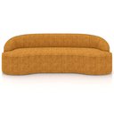 Ver imagem 3 de Sofá 5 Lugares Curvo Sala de Estar Living Lótus D02 Bouclê Mostarda 300cm Pb-03 - Lyam Decor