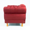 Ver imagem 3 de Poltrona Elisabeth Chesterfield Capitone Suede Vermelha Decorativa / Sala, Tv, Estar, Recepção