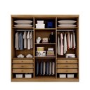 Ver imagem 2 de Guarda Roupa Casal 6 Portas 6 Gav - Messina - Novo Horizonte