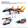 Brinquedo Lego Creator Jato Supersônico 3 em 1 Jato Helicóptero Lancha 215 Peças +7 anos - 6
