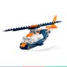 Brinquedo Lego Creator Jato Supersônico 3 em 1 Jato Helicóptero Lancha 215 Peças +7 anos - 5