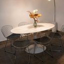 Ver imagem 2 de Mesa de Jantar Saarinen Oval 180x100cm - Mármore Espirito Santo