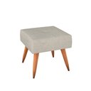 Ver imagem 3 de Kit Poltrona Decorativa com Puff Pequim Veludo Matrix Cor:veludo Bege