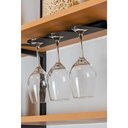 Ver imagem 3 de Suporte Porta 3 Taças de Vinho Preto Parede Armário Pendurad