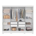 Ver imagem 4 de Guarda Roupa Diplomata 236cm 8 Portas Branco com Espelho Moval