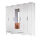 Ver imagem 7 de Guarda Roupa Diplomata 236cm 8 Portas Branco com Espelho Moval
