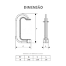 Grampo C Nº 8 com Abertura Útil 200mm e Alcance 80mm Durín - 5