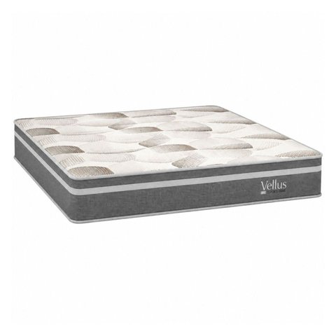 Colchão King Sr Life Vellus Ii Espuma D33 193x203x27cm Cinza