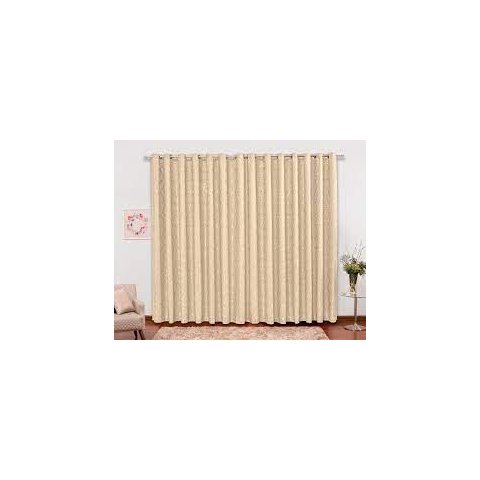 cortina jacquard semi blackout em tecido palha 4,00x2,50