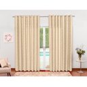 Ver imagem 2 de cortina jacquard semi blackout em tecido palha 4,00x2,50