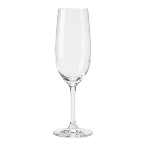 Jogo de Taças de Champanhe de Cristal com Titânio Dom Paris 235ml 6 Peças - Seu Lar