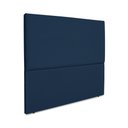 Ver imagem 2 de Cabeceira Estofada Casal Luna 140cm Suede Azul Marinho