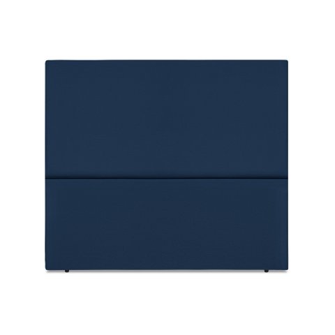 Cabeceira Estofada Casal Luna 140cm Suede Azul Marinho