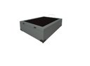 Ver imagem 1 de Cama Box Baú Viúvão Blindado Linhão Cinza Com 128Cm de Largura