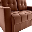 Ver imagem 4 de Sofá Cama Milão 2 Lugares 140cm Marrom Veludo