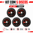 Ver imagem 2 de Kit 5X Disco de Corte 7" X 1,90mm (Premium) - Tubarao