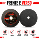 Ver imagem 3 de Kit 5X Disco de Corte 7" X 1,90mm (Premium) - Tubarao