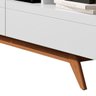 Rack para TV 70" Pés de Madeira Vivare Wood 1,80 Giga Moveis:Branco - 2
