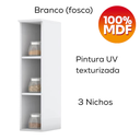 Ver imagem 4 de Armario Aereo com Nicho Mdf 20 Cm Americana C360 Branco Henn
