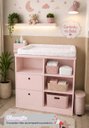 Ver imagem 2 de Cômoda para Bebê com Trocador e Organização Quarto Infantil Rosa